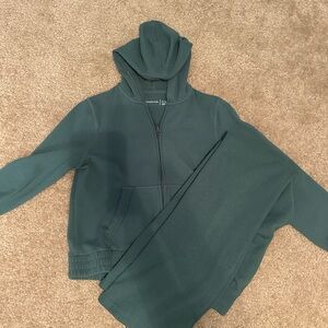 Abercrombie Kids Forest Green Hoodie and Pants Set